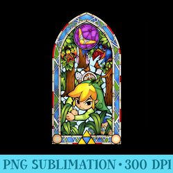 nintendo legend of zelda glass forest raglan baseball - png file download
