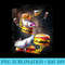 Galaxy Axolotl On Burger Space Cheeseburger Axolotl - Sublimation backgrounds PNG - Fashionable and Fearless