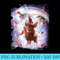 Laser Eyes Space Cat Riding Sloth, Llama Rainbow - Download High Resolution PNG - Perfect for Sublimation Mastery
