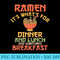 Funny Ramen Dinner Lunch Breakfast Noodle Love - Sublimation PNG Designs - Unleash Your Creativity
