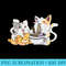 Kawaii Neko Ramen Anime Cat Noodles - Transparent Shirt Clip Art - Defying the Norms