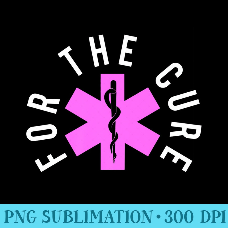 EMS Breast Cancer Design For Ambulance Driver Premium - Shirt Illustration PNG - Bring Your Designs to Life