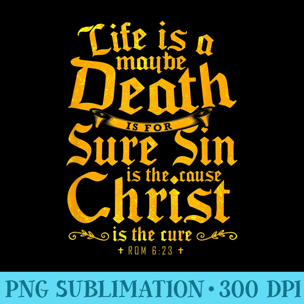 Christ Is The Cure Christian - PNG Graphics Download - Perfect for Sublimation Mastery
