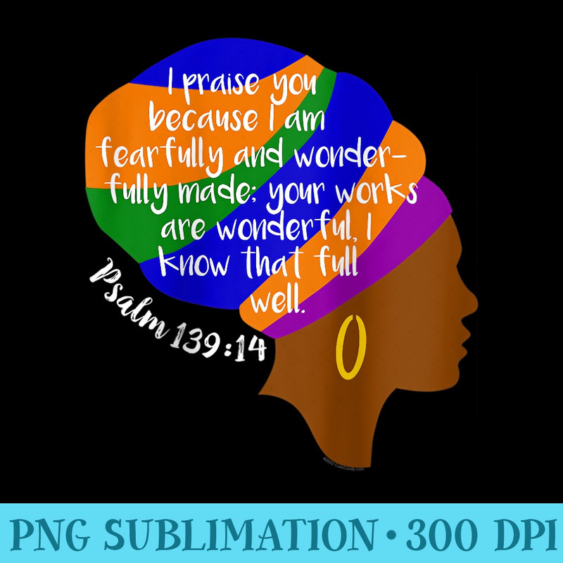 s African American Christian Bible Verse Black Hair Wrap Woman Raglan Baseball - Shirt Clipart Free PNG - High Resolution And Print-Ready Designs