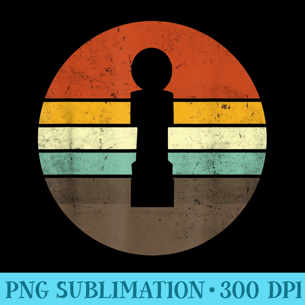 Foosball table foosball Retro - Digital PNG Artwork - Perfect for Creative Projects