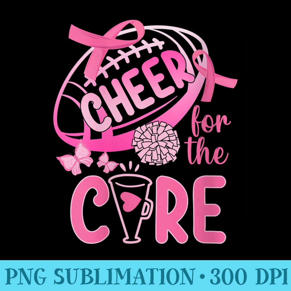s Breast Cancer Awareness Cheer For The Cure - PNG Download Clipart - Versatile And Customizable Designs