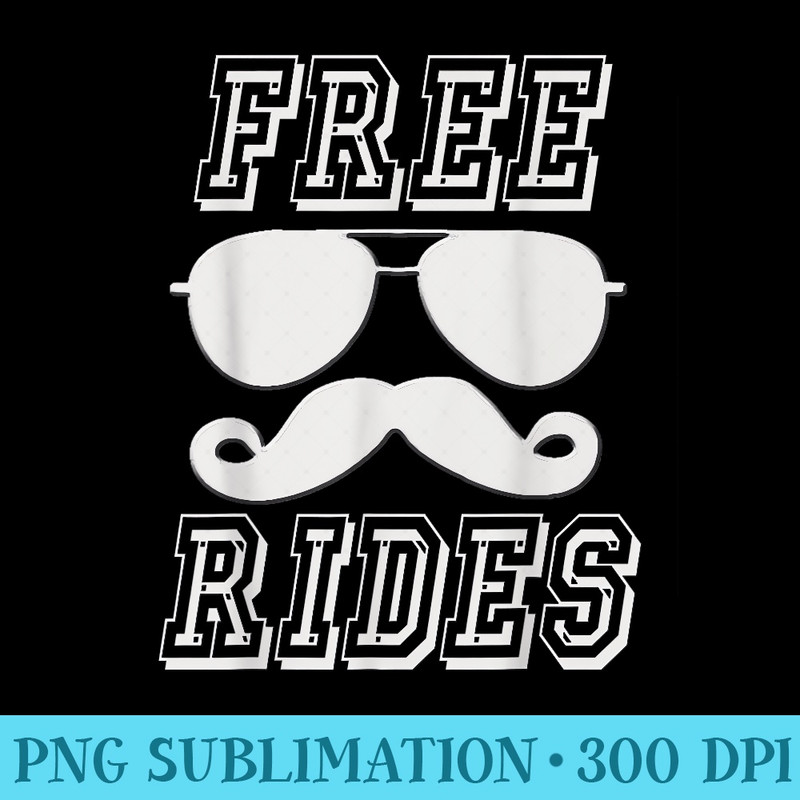 Funny Free Mustache Ride - PNG Download Clipart - Instant Access To Downloadable Files