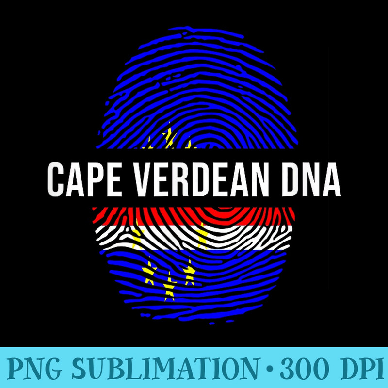 Cape Verdean DNA T Cape Verde Flag - Transparent Shirt Design - Versatile And Customizable Designs