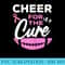 s Cheer For The Cure Breast Cancer Pink Ribbon Football - Unique PNG Artwork - Unlock Vibrant Sublimation Designs