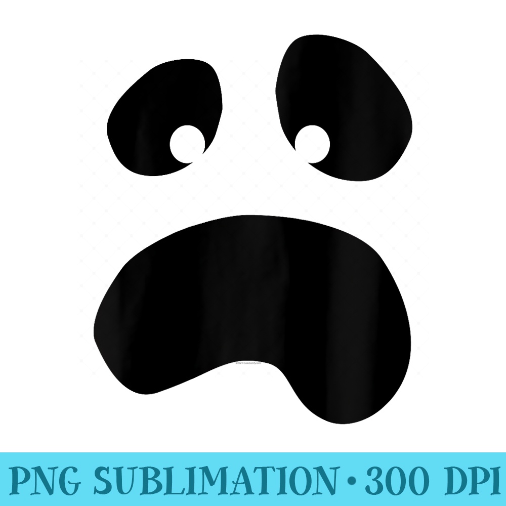 Silly Face Ghost Halloween Lazy Raglan Baseball - Download PNG Files - Perfect for Personalization