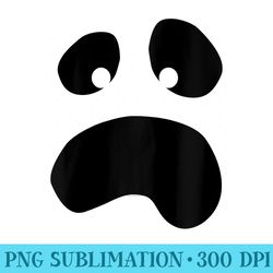 silly face ghost halloween lazy raglan baseball - download png files