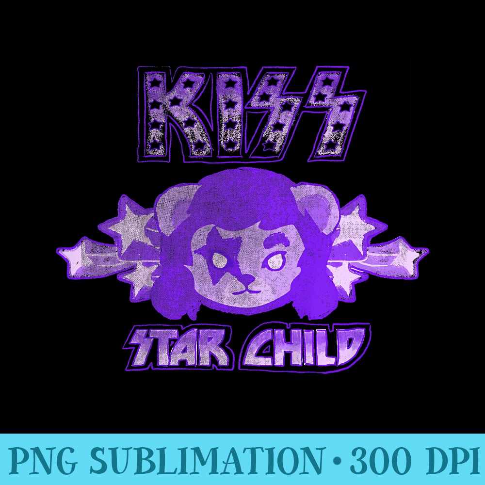 KISS The Child - Unique PNG Artwork - Limited Edition And Exclusive Designs