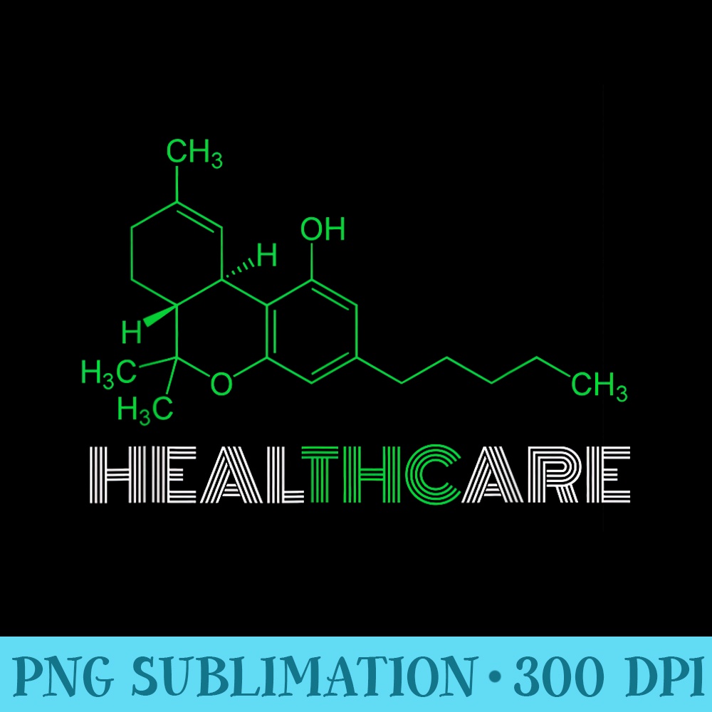 THC Healthcare THC Molecule Weed Cannabis - PNG Download High Quality - Limited Edition And Exclusive Designs