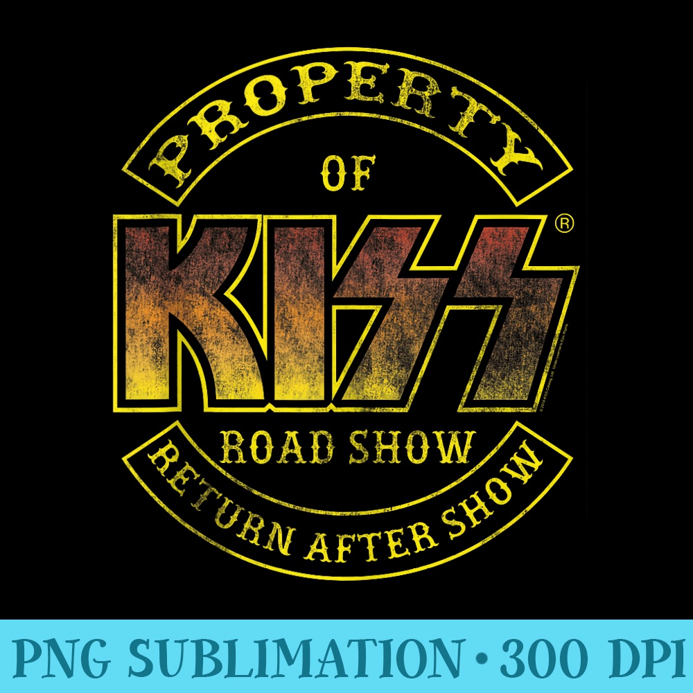 KISS Property of KISS - Unique Sublimation patterns - Premium Quality PNG Artwork