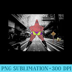 spongebob squarepants patrick fishnets stance poster - shirt printing template png