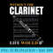 Without The Clarinet Life Would B Clarinetist Music - Digital PNG Artwork - Vibrant and Eye-Catching Typography