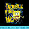 Trouble Finds Me SpongeBob On A Hook - PNG Clipart Download - Defying the Norms