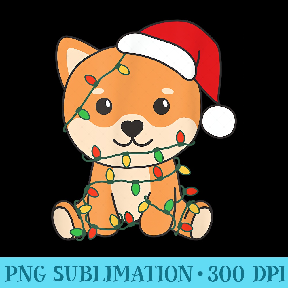 Shiba Inu Merry Christmas Dogs Christmas - Shirt Graphics for Download - Vibrant and Eye-Catching Typography