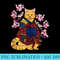 Japanese Samurai Cat Tattoo Kawaii Ninja Cat - PNG Download Template - Capture Imagination with Every Detail