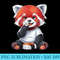 red panda Sushi Kawaii anime - Sublimation printables PNG download - High Resolution And Print-Ready Designs