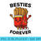 Besties Forever Cute Ketchup French Fries Best Friends - Shirt Graphics for Download - Capture Imagination with Every Detail