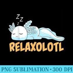 sleeping axolotl aquarium relaxolotl - png download