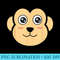 Kawaii Monkey Face Easy Halloween Girls - Free Transparent PNG Download - Unleash Your Creativity