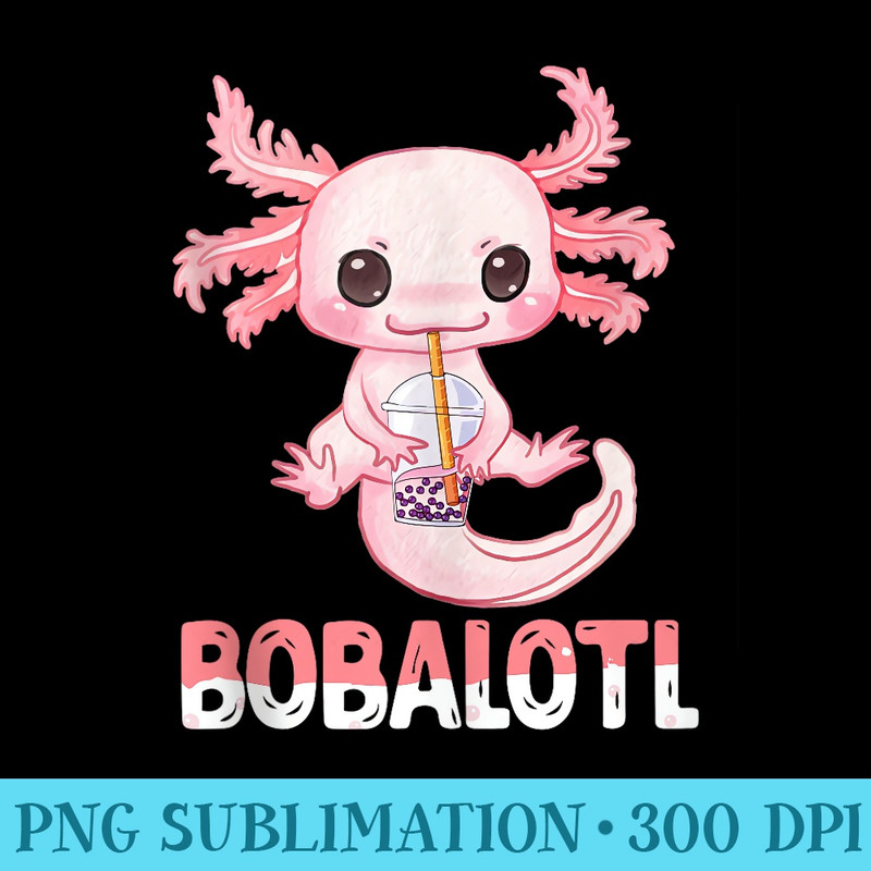 Cute Axolotl Pastel Goth Funny Kawaii Space Moon Goth Girl - PNG Download Design - High Resolution And Print-Ready Designs
