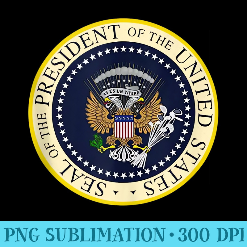 Fake Presidential Seal 45 Es Un Titere Puppet Trump - Digital PNG Artwork - Versatile And Customizable Designs