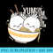 Ramen Kawaii Bao Dim Sum Yum Yum Anime Lovers - Shirt Design PNG - Fashionable and Fearless