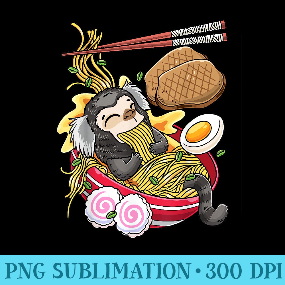 Marmoset Monkey Ramen Noodles Japanese Food - Shirt Graphic Resources - Unique And Exclusive Designs