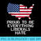 Proud To Be Everything Liberals Hate American USA Republican - Download Transparent PNG Images - Premium Quality PNG Artwork