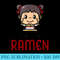 Powered By Ramen Funny Japanese Noodles Girl Food - PNG Download Illustration - Revolutionize Your Designs