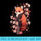 Funny RedPanda Kawaii Japanese Cherry Blossom Flower - PNG Download Clipart - Lifetime Access To Purchased Files