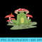 Cute Frog Snail Mushroom Hat Cottagecore Mushroom Aesthetic - Ready To Print PNG Designs - Boost Your Success with this Inspirational PNG Download