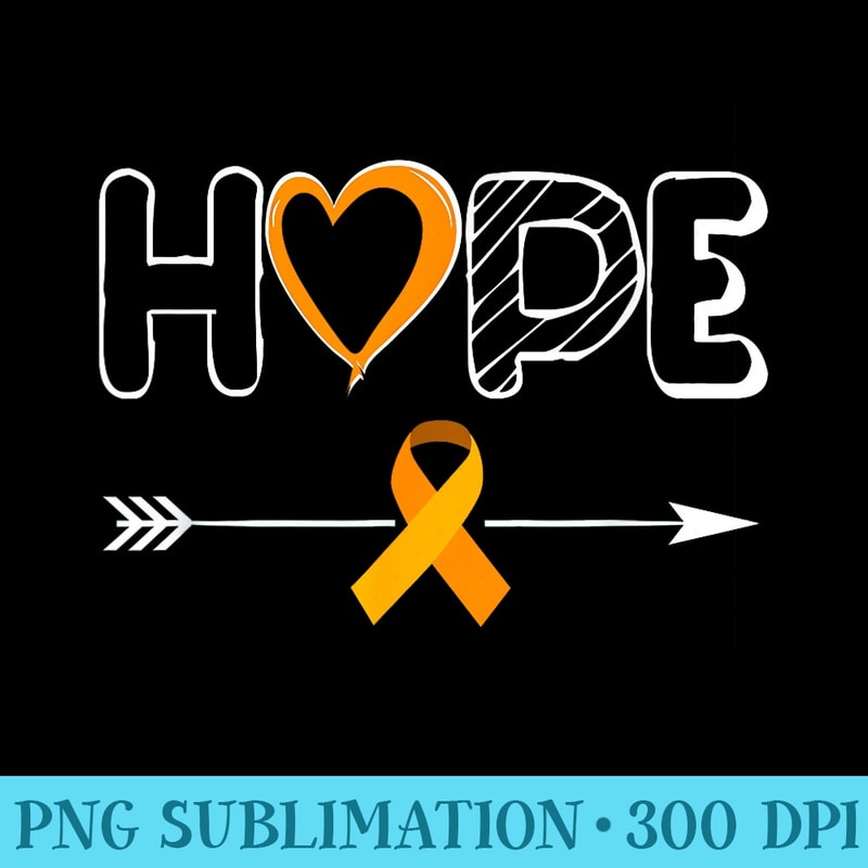 HOPE Products Leukemia Products Ribbon Leukemia Awareness - High Resolution PNG File - Bold & Eye-catching