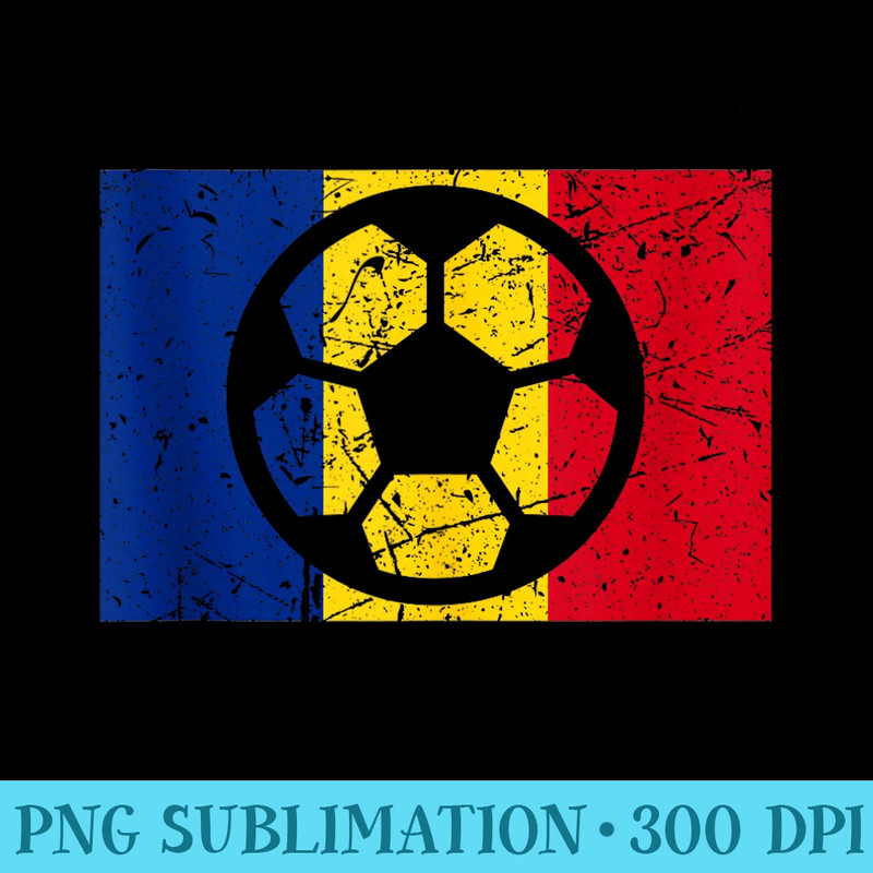 Romania Flag Romanian Football Men Soccer - PNG Graphic Download - Unlock Vibrant Sublimation Designs
