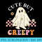 Cute But Creepy Groovy Ghost Spooky Floral Ghost Halloween - Printable PNG Graphics - Lifetime Access To Purchased Files