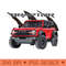 raptor braptor MURICA SUV sport truck race red 4X4 - PNG Download Website - Bold & Eye-catching
