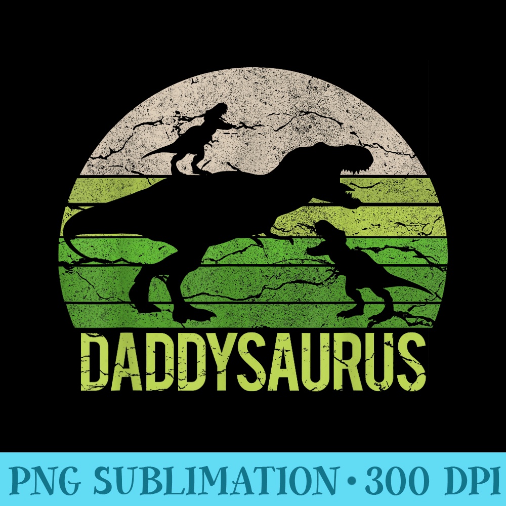 Daddy Dinosaur Daddysaurus 2 Two kids Christmas Father - PNG Download Gallery - Unleash Your Inner Rebellion