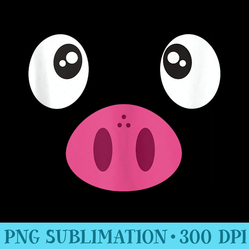 Halloween Pig Face Funny Halloween Graphic - PNG Download Source - Defying the Norms