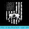 American Flag Wrestling T Distressed Wrestle - PNG Download Gallery - Instant Access To Downloadable Files