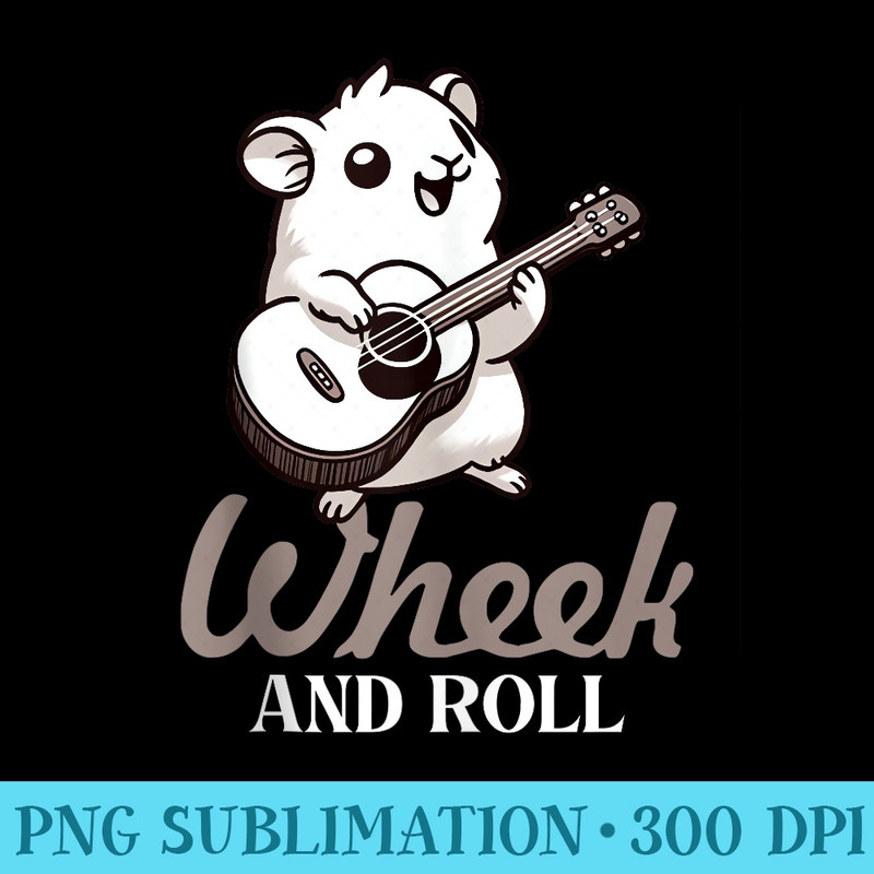 Cute Wheek And Roll Guinea Pigs Lover Graphic Cavy - Sublimation clipart PNG - Capture Imagination with Every Detail