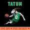 Jayson Tatum Goat Boston Celtics basketball - PNG Download Clipart - Vibrant and Eye-Catching Typography