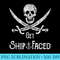 Get Ship Faced Adult Humor Pirate Skull DistressedLook - PNG Download Clipart - Versatile And Customizable Designs