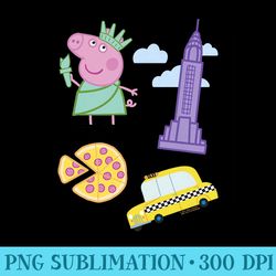 peppa pig new york statue of liberty premium - png download database
