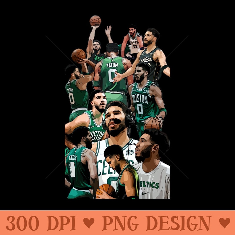 Jayson Tatum Basketball Vector Art - PNG Download Source - Lifetime Access To Purchased Files