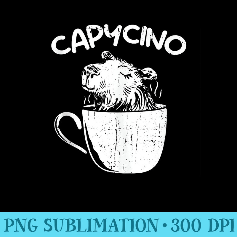 Capybara Animal Guinea Pig Coffee - PNG Download Transparent Background - Premium Quality PNG Artwork