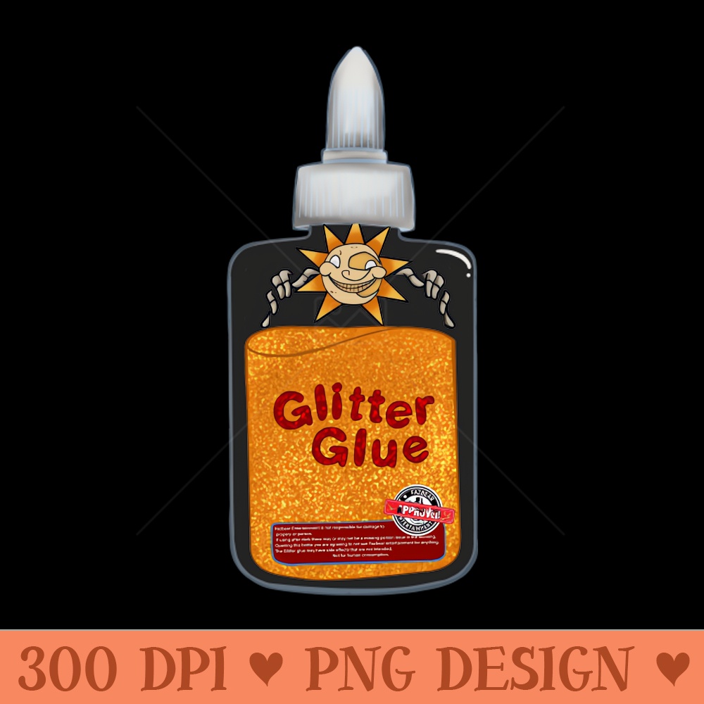 Glitter Glue - PNG Download Template - Lifetime Access To Purchased Files