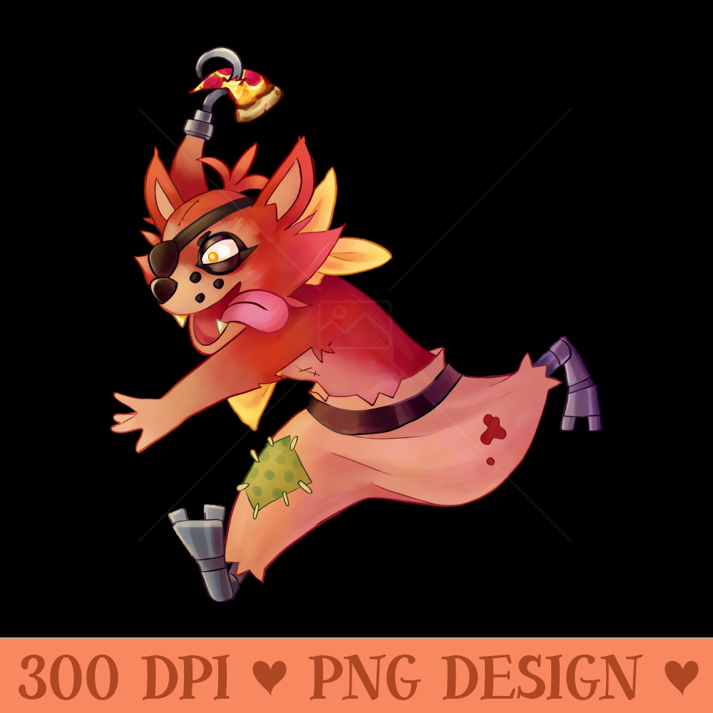 Freddy and Friends Foxy - Transparent Shirt Clip Art - Vibrant and Eye-Catching Typography